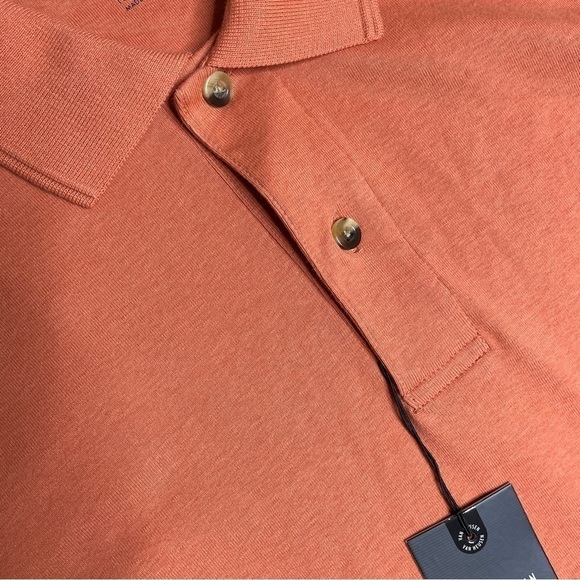 Van Heusen orange 3 button polo NWT medium - Picture 4 of 4